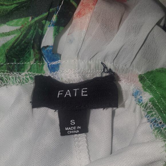 Y2K Women’s Maxi Dress Size S Drop Waist Sheer Floral Fairy Core Garden Ethereal - Picture 6 of 10